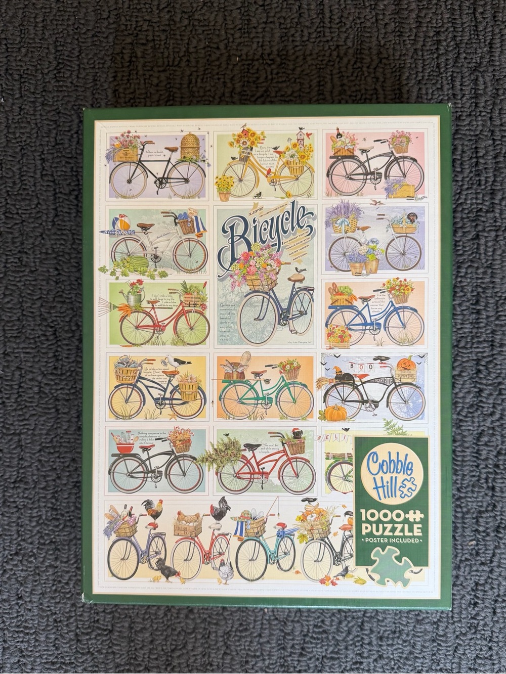 Cobble Hill Bicycle 1000-Piece Jigsaw Puzzle -